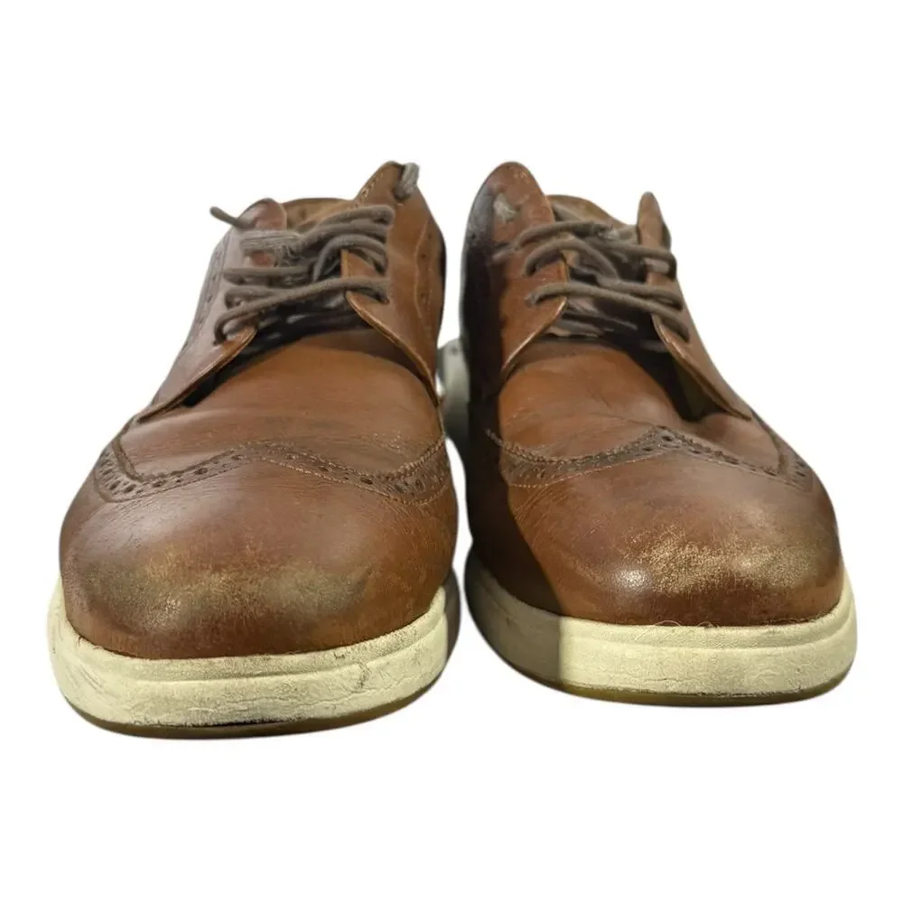 Florsheim Work Comfortech Shoes Men's Size 11.5 D Lace Up Oil Resisting Brown